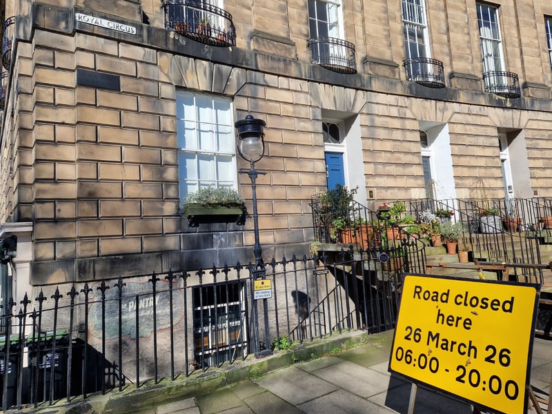 Royal Circus will also be closed from 6am until 8pm on Thursday, March 26 as filming takes place. A letter to residents confirmed that a scene would be filmed on the street on Thursday afternoon.