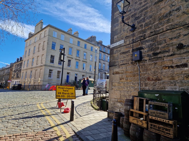 Residents on Circus Lane will still have vehicle access via North West Circus Lane, with the one-way system temporarily suspended during the filming period to facilitate the closures.