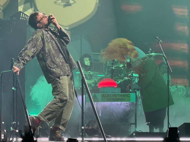 Damon Albarn was in fine form - giving a shout out to local band Simple Minds for being one of his inspirations.