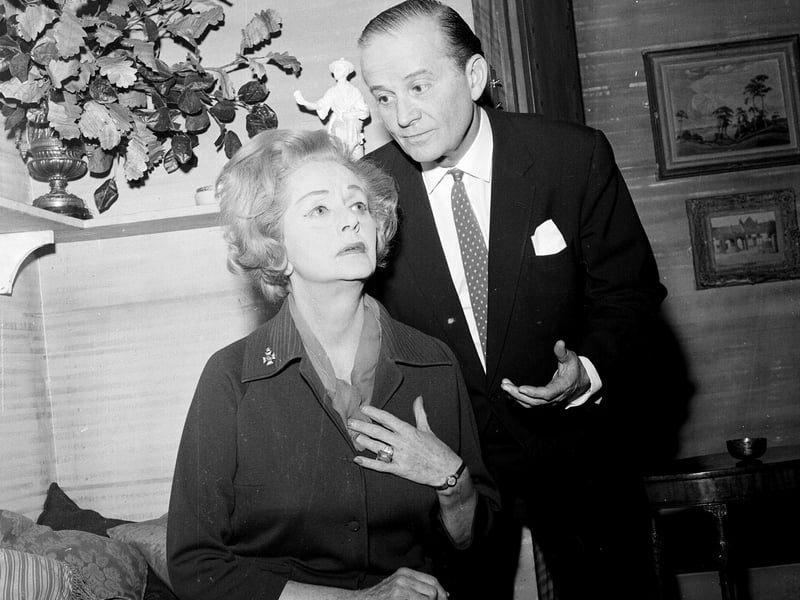 Evelyn Laye and Frank Lawton in 'Black Chiffon' at the King's Theatre in 1963.