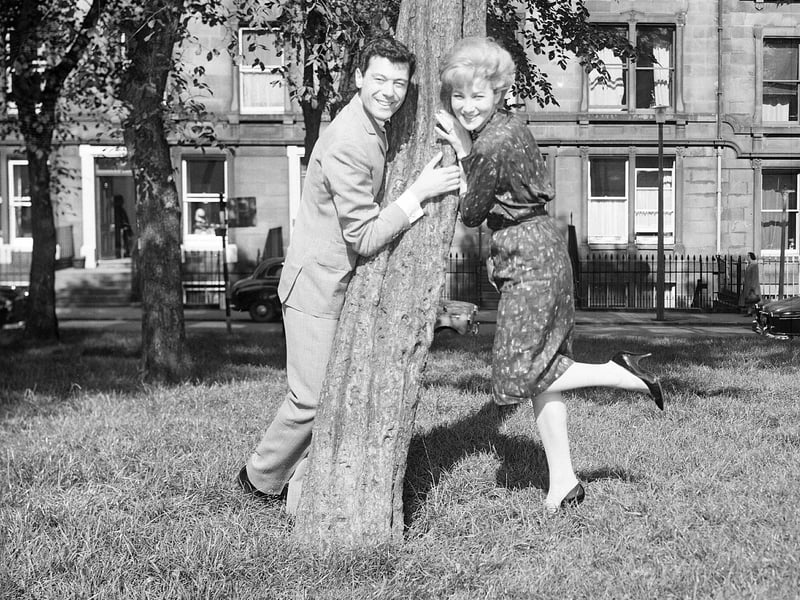 Lionel Blair with his sister Joyce, who were dancing in the show 'Another Thing' at the King's Theatre in September 1960.