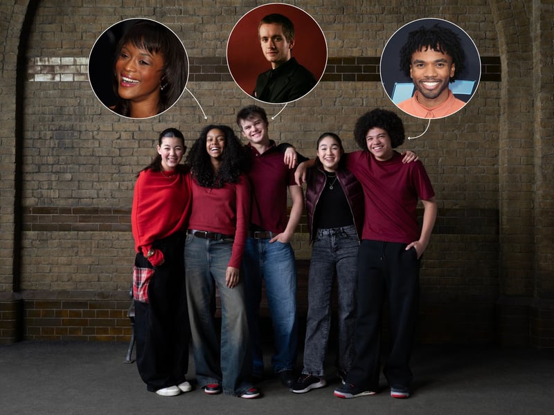 Here we have a group of Gryffindor students, many of whom have yet to appear in the films. From left, you have Eire Farrell who will play Katie Bell – previously portrayed by Georgina Leonidas in films six to eight. Then there’s Asha Soetan as Angelina Johnson, who was plagued by Danielle Tabor in the first three films and Tiana Benjamin (pictured inset) in film four. Orson Matthews will take over from Scottish actor Sean Biggerstaff (centre, inset) as Quidditch Captain Oliver Wood, with Serrana Su-Ling Bliss bringing Alicia Spinnet to life on-screen for the first time. Finally on the far right is Ethan Smith, who will play Quidditch commentator Lee Jordan, following Luke Youngblood’s turn as the character. 

