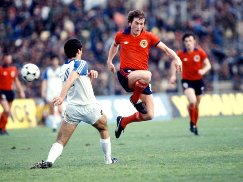 One of the all-time best Scotland away kits, in our opinion. The badge stands out, the collar is smart, and there is that navy trim on the sleeves. It's a simple design, but one that truly stood the test of time. Made famous by Kenny Dalglish, who bagged his 24th international goal in the kit against Israel as Jock Stein’s side topped their group to qualify for the World Cup finals in Spain in 1982.