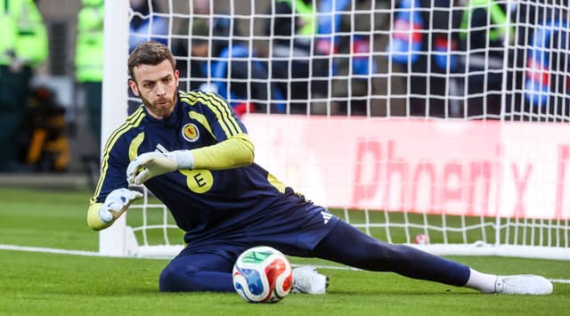 As expected, he was given the nod in goal with Craig Gordon out injured. Dealt with what was thrown at him quite comfortably, and made a strong save from Yuito Suzuki just before the break. Little he could do about the goal.