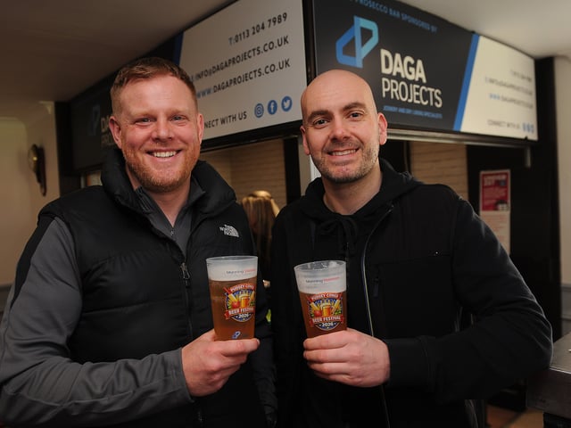 Rob Davison and Scott Hagger of DAGA Projects: sponsors of the gin and Prosecco bar