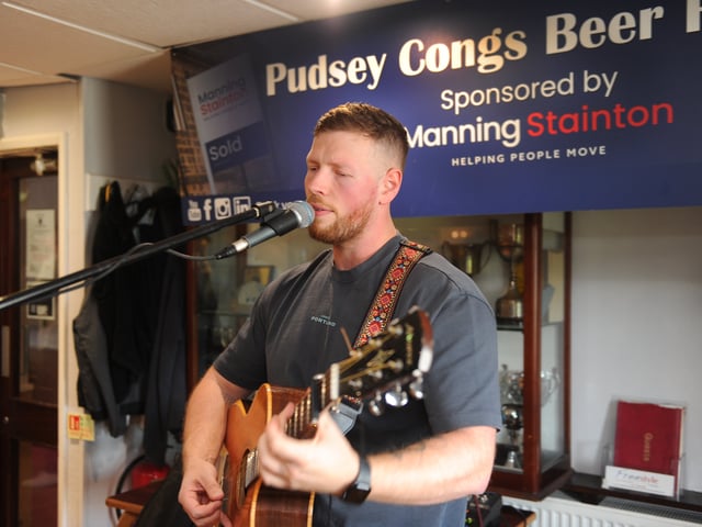 Singer Jack O'Malley of Wrose was one of the guest performers over the weekend.