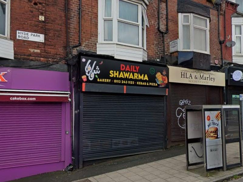 Takeaway Daily Shawarma in Hyde Park Road, Hyde Park, was rated 2* on February 23. Inspectors found its management of food safety and cleanliness and condition of facilities and building was ‘generally satisfactory’. However, it was rated ‘improvement necessary’ for its hygienic food handling. 