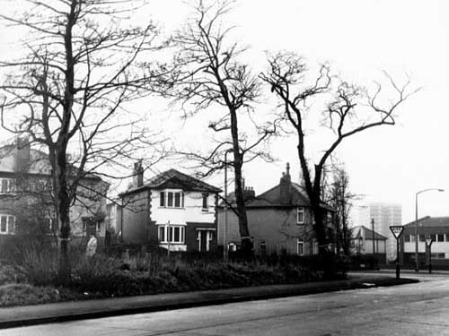Houses on Green Hill Road, near Henconner Lane pictured in December 1968.