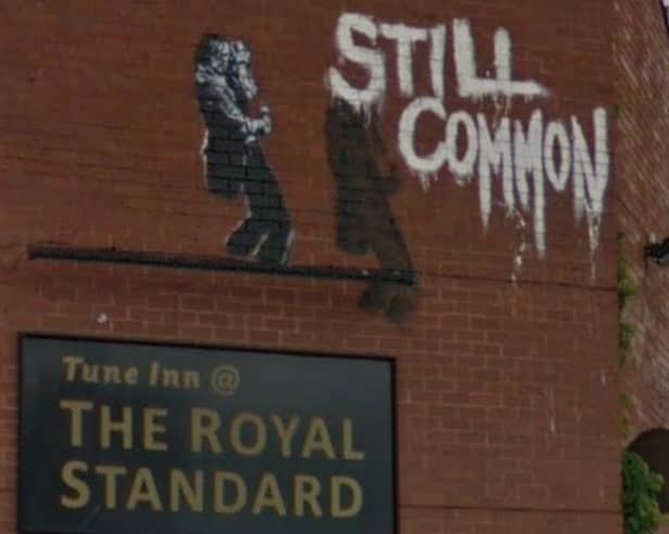 The 'Still Common' mural on the site of the Royal Standard depicted Jarvis Cocker out of Sheffield band Pulp. Photo: Google