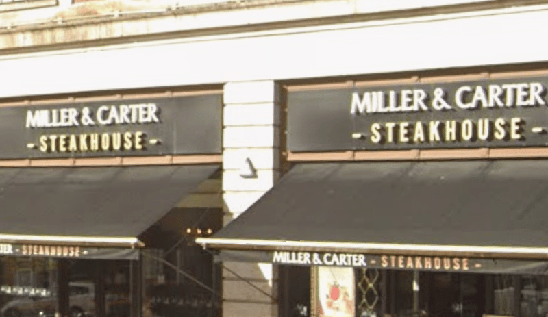 Miller & Carter in Leeds Light has a 4.3* rating from 1,866 reviews. A Tripadvisor reviewer said: “Amazing food … steak was perfect and sides were delicious. Service was absolutely spot on and the atmosphere was brilliant as we were celebrating my daughter’s 50th Birthday.”