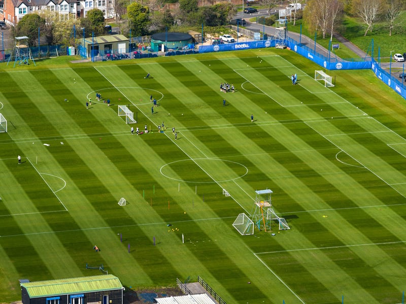 Pompey's training ground by drone: Credit MJ PHOTOGRAPHY @MarcinJ_Photos