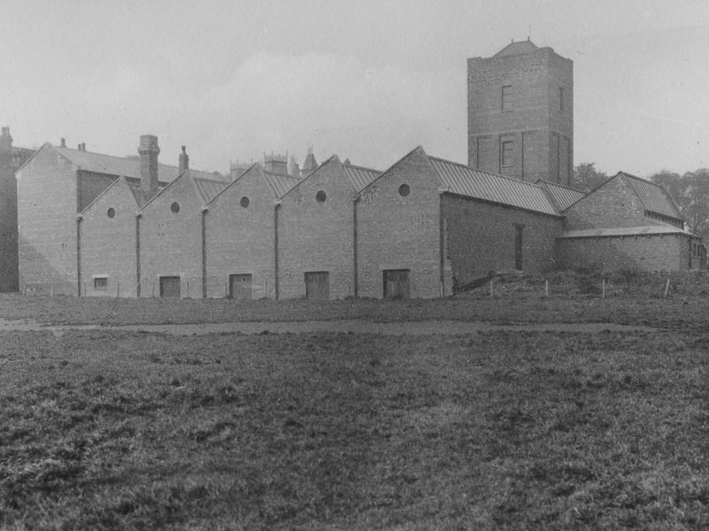 An end view of the Leeds Meter Company works.