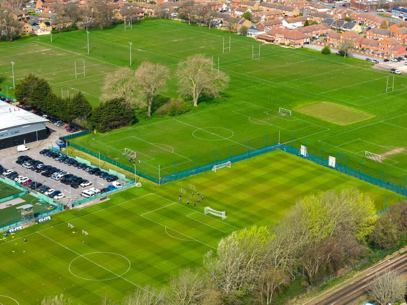Pompey's training ground by drone: Credit MJ PHOTOGRAPHY @MarcinJ_Photos