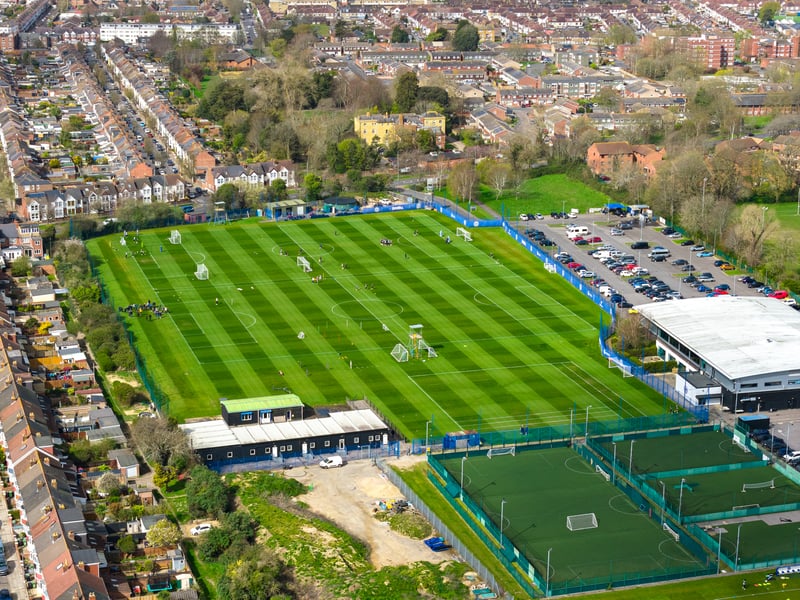 Pompey's training ground by drone: Credit MJ PHOTOGRAPHY @MarcinJ_Photos