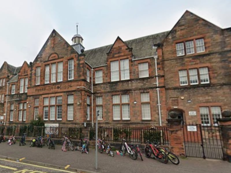 Sitting in the shadow of Murrayfield Stadium, Roseburn Primary School scored full marks in all four categories. The school has 13 teachers and an average class size of 22.8.
