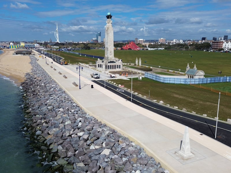  First look at the sea defences in Southsea, Portsmouth