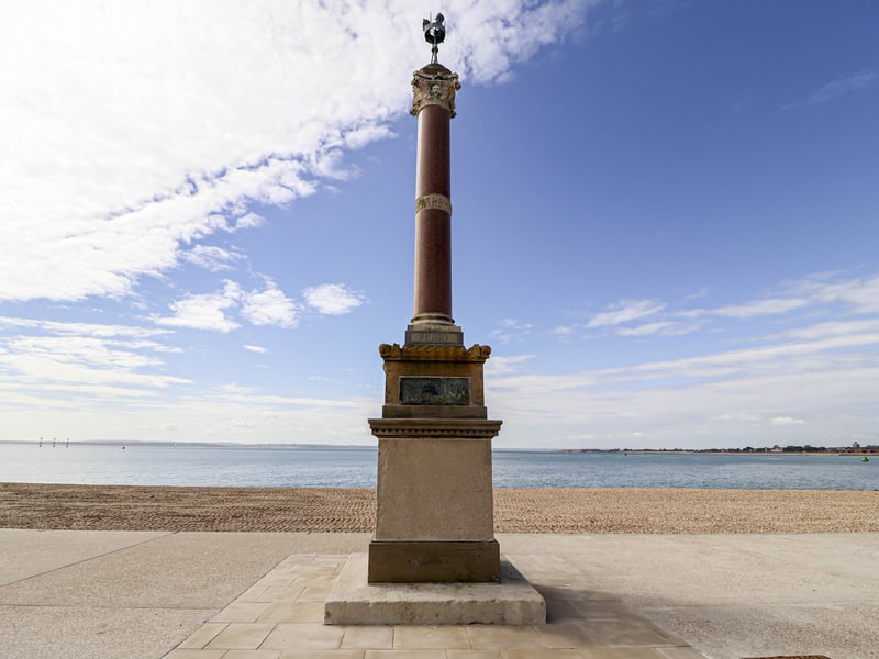 The monuments have been restored and placed on the promenade in Southsea