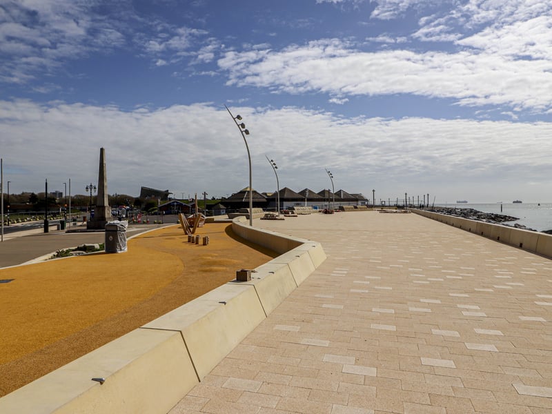 Centenary Place - First look at the sea defences in Southsea