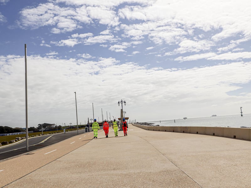 The new-look promenade in Southsea