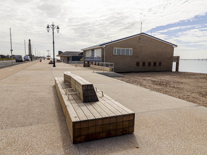 New seating on the new-look Southsea promenade