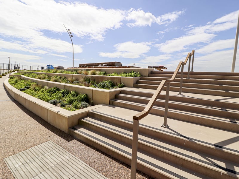 The two-level Centenary Place in Southsea