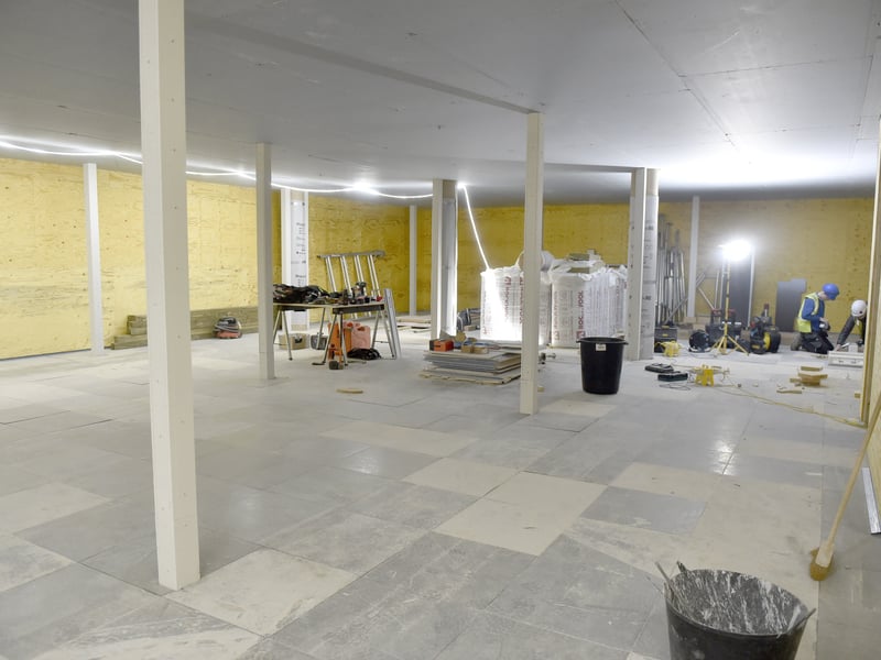 Various attractions are planned inside the new museum, including laser quest.