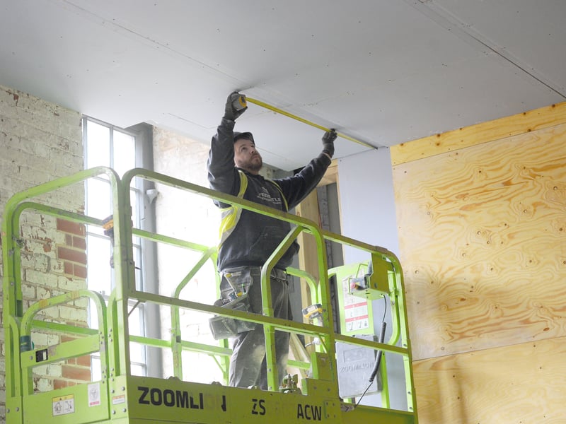 Work at the new Royal Marines Museum, Portsmouth Historic Dockyard.