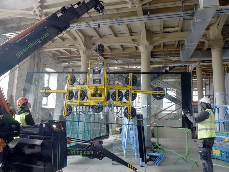 Work at the new Royal Marines Museum, Portsmouth Historic Dockyard.