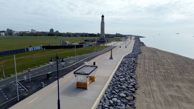 The new-look promenade in front of Southsea Common