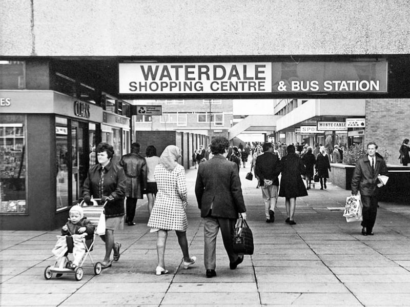 Waterdale Shopping Centre, Doncaster, in 1977