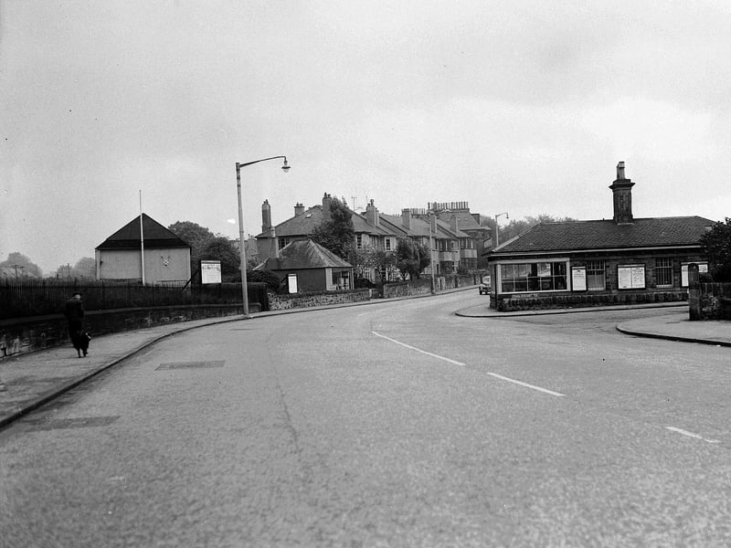 A dangerous bend in the road at Craiglockhart Station that residents were campaigning to be altered in October 1960.