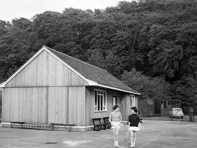 The New Pavilion at Craiglockhart's Thistle Tennis Club in May 1958.