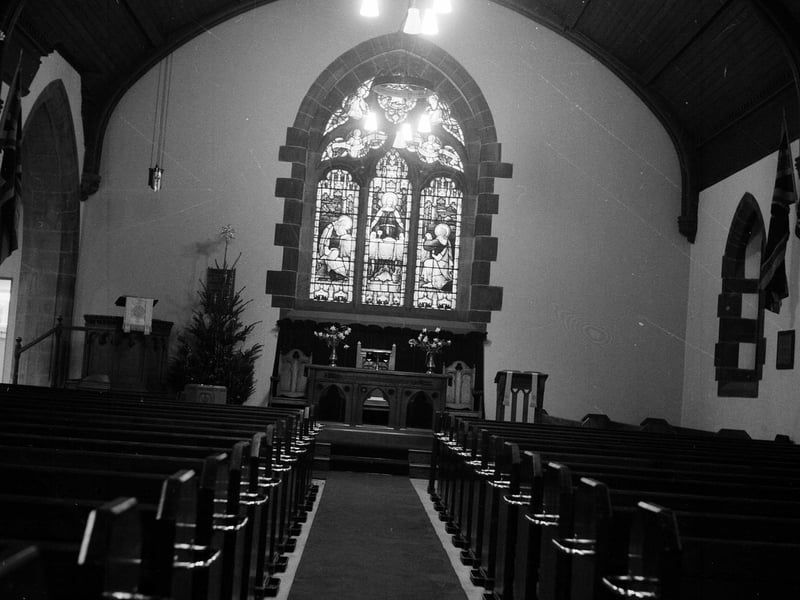 The interior of Craiglockhart Parish Church after its reconstruction in January 1963.