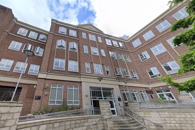 The DWP is leaving Hartshead Square, off Campo Lane.