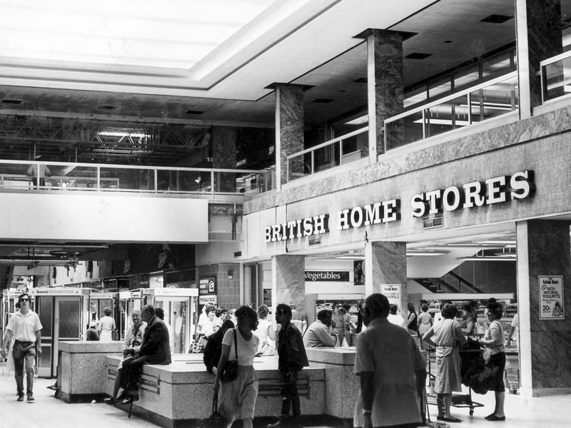 British Home Stores at the Arndale Centre, Doncaster, later the Frenchgate Centre, in June 1985