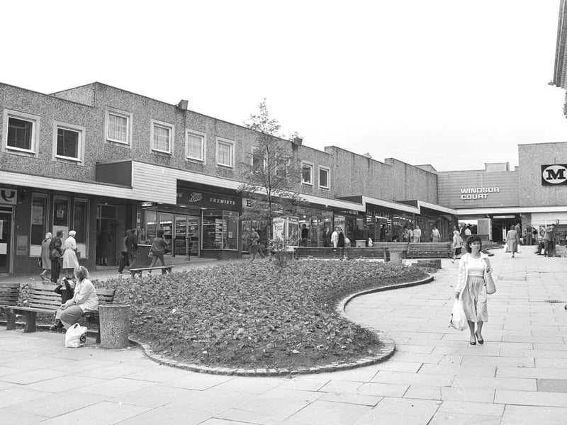 Shops in Morley, West Yorkshire, in 1985
