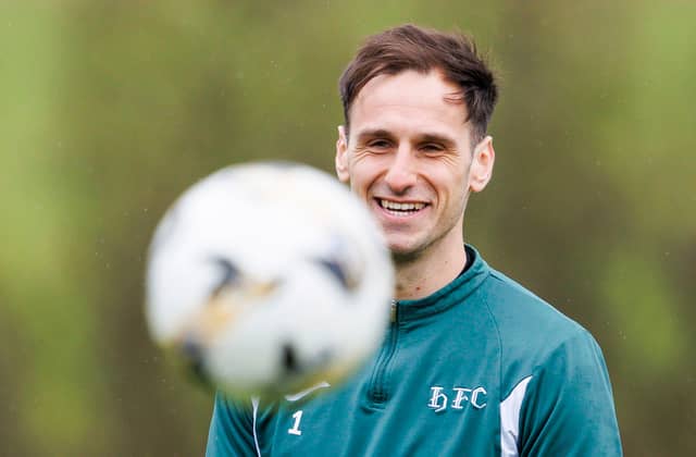 Austrian goalie signed a three-year deal when he joined Hibs from Hartberg last summer. Now firmly established as No. 1.