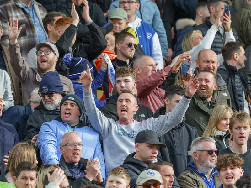 Brilliant photos of 1,806 travelling Pompey faithful celebrating Norwich City draw.