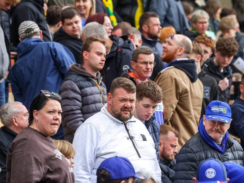 Brilliant photos of 1,806 travelling Pompey faithful celebrating Norwich City draw.