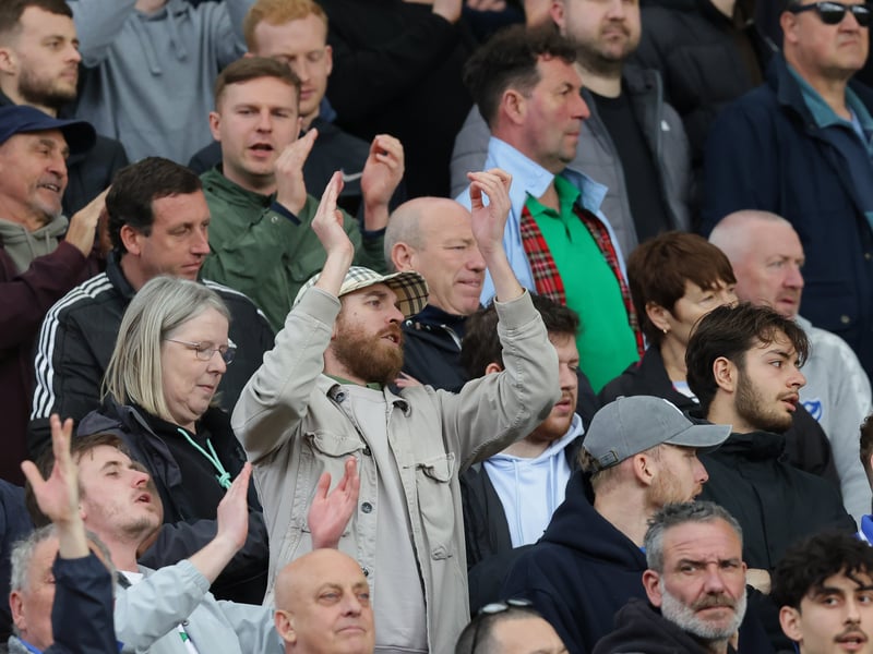 Brilliant photos of 1,806 travelling Pompey faithful celebrating Norwich City draw.
