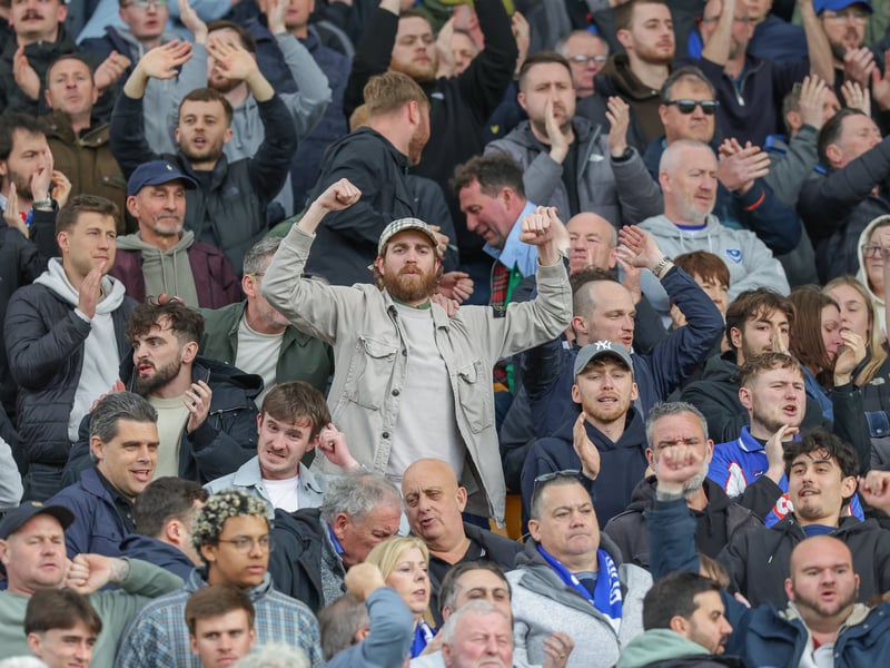 Brilliant photos of 1,806 travelling Pompey faithful celebrating Norwich City draw.