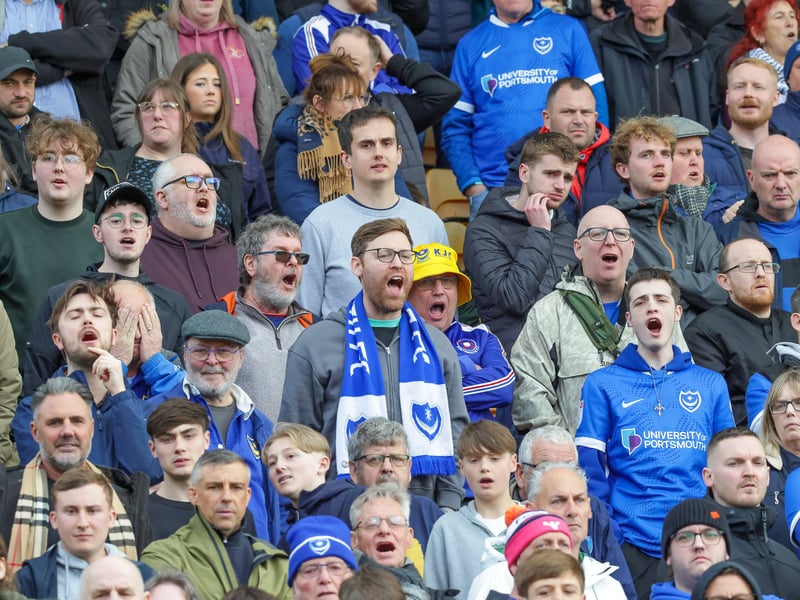 Brilliant photos of 1,806 travelling Pompey faithful celebrating Norwich City draw.