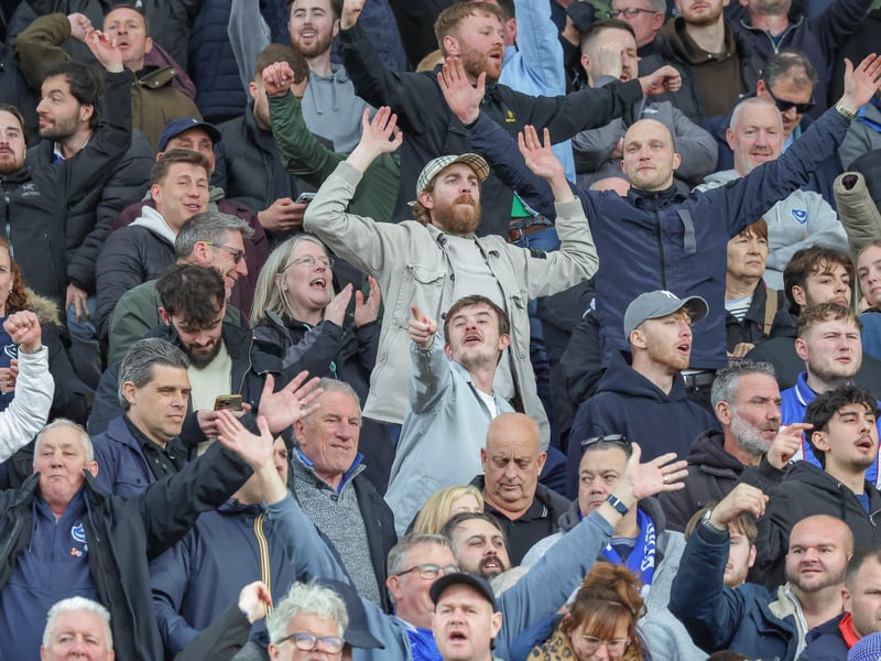 Brilliant photos of 1,806 travelling Pompey faithful celebrating Norwich City draw.