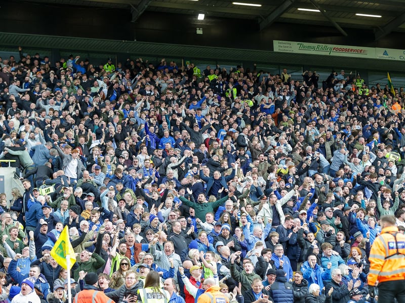 Brilliant photos of 1,806 travelling Pompey faithful celebrating Norwich City draw.