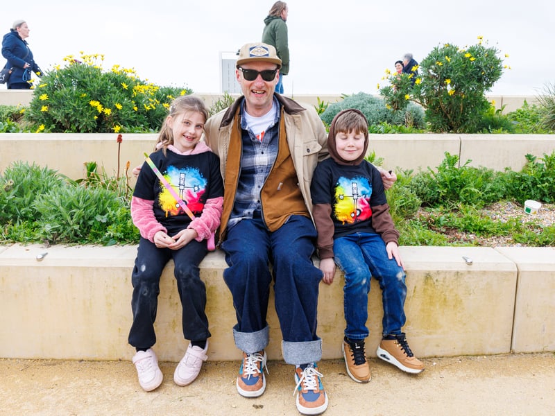 While these children didn't manage to find any treasure, they got have a picture with the main man himself.