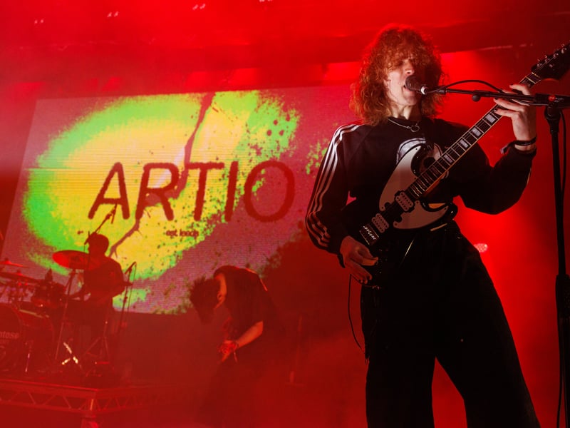 Artio performing at Takedown Festival on Saturday, April 4.