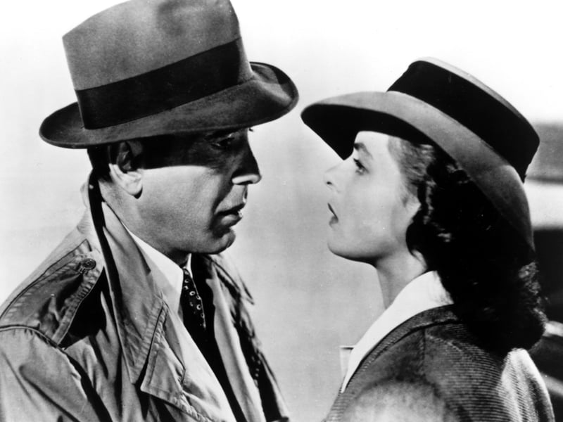 Starring Humphrey Bogart, Ingrid Bergman, and Paul Henreid, Casablanca was filmed and set during World War II. The classic film from 1942 follows an American expat who must choose between his love for a woman and helping her husband, a Czechoslovak resistance leader, escape from the Vichy-controlled city of Casablanca to continue his fight against the Nazis.