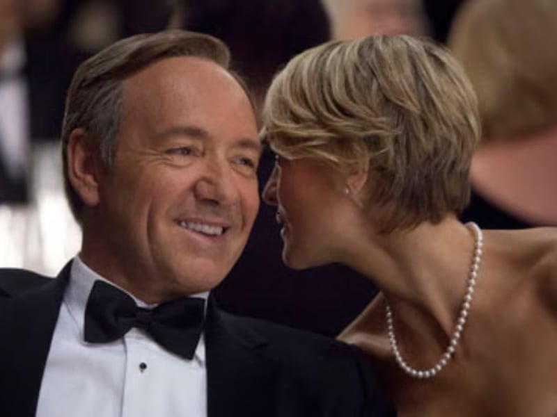 Tied for fifth place, with an average rating of 8.6 out of 10 across approximately 558,000 reviews, is 'House of Cards'. The political thriller stars Kevin Spacey as ambitious and unscrupulous politician Frank Underwood and Robin Wright as his equally devious wife Claire. It ran for 73 episodes through 2013–2018.