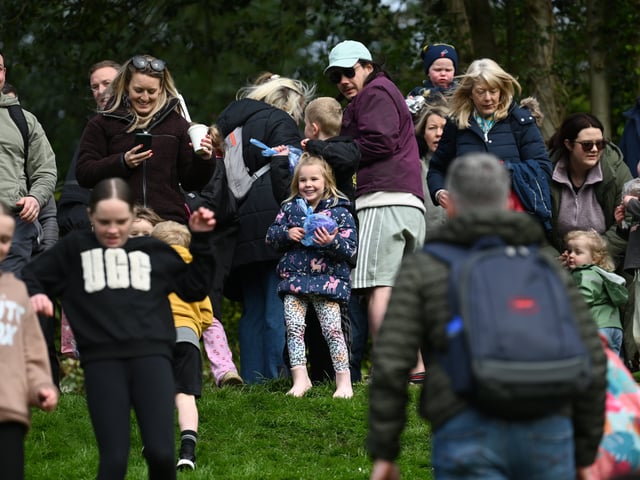 Families all having lots of fun