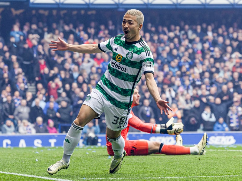 One of the fastest ever Old Firm derby goals, Maeda's ricocheted shot flew beyond Jack Butland in the Rangers goal to open the scoring after just 21 seconds. The score ended 3-3 on a chaotic after at Ibrox in January 2024. 